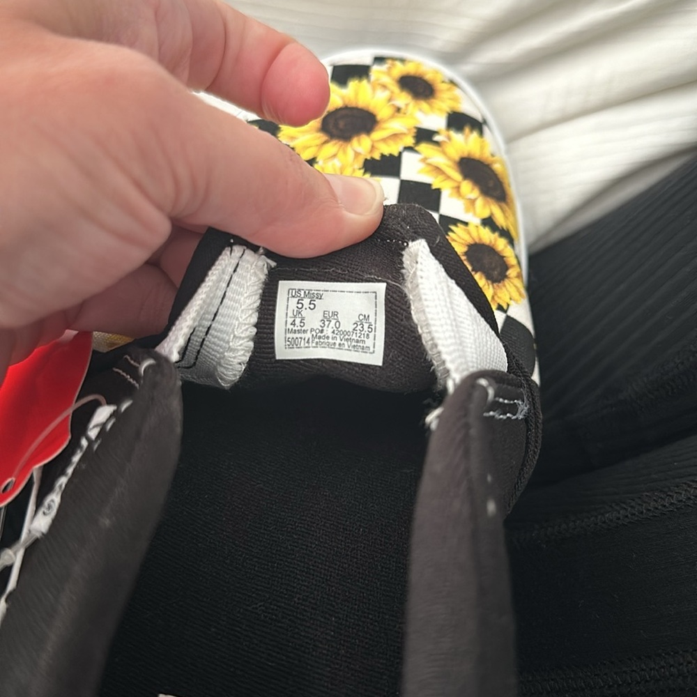 Vans Sunflower Slip Ons - Picture 6 of 6